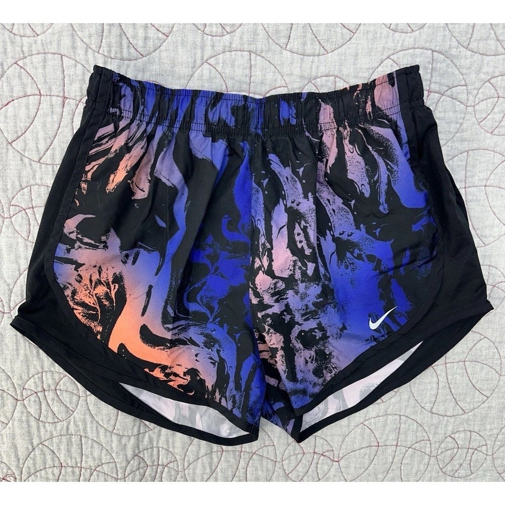 Nike Womens Running Shorts S Black Tempo Dri-Fit Stretch Pull On Liked